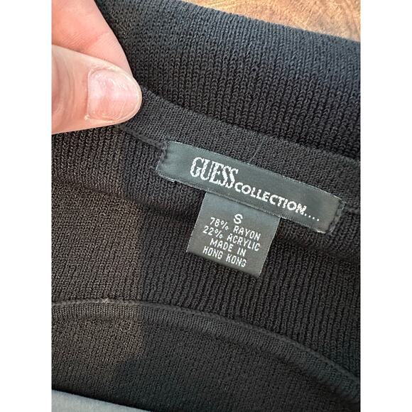 Vintage Guess Collection Women's Black Y2K 90S 2000s Mini Dress Size Small - Picture 5 of 16